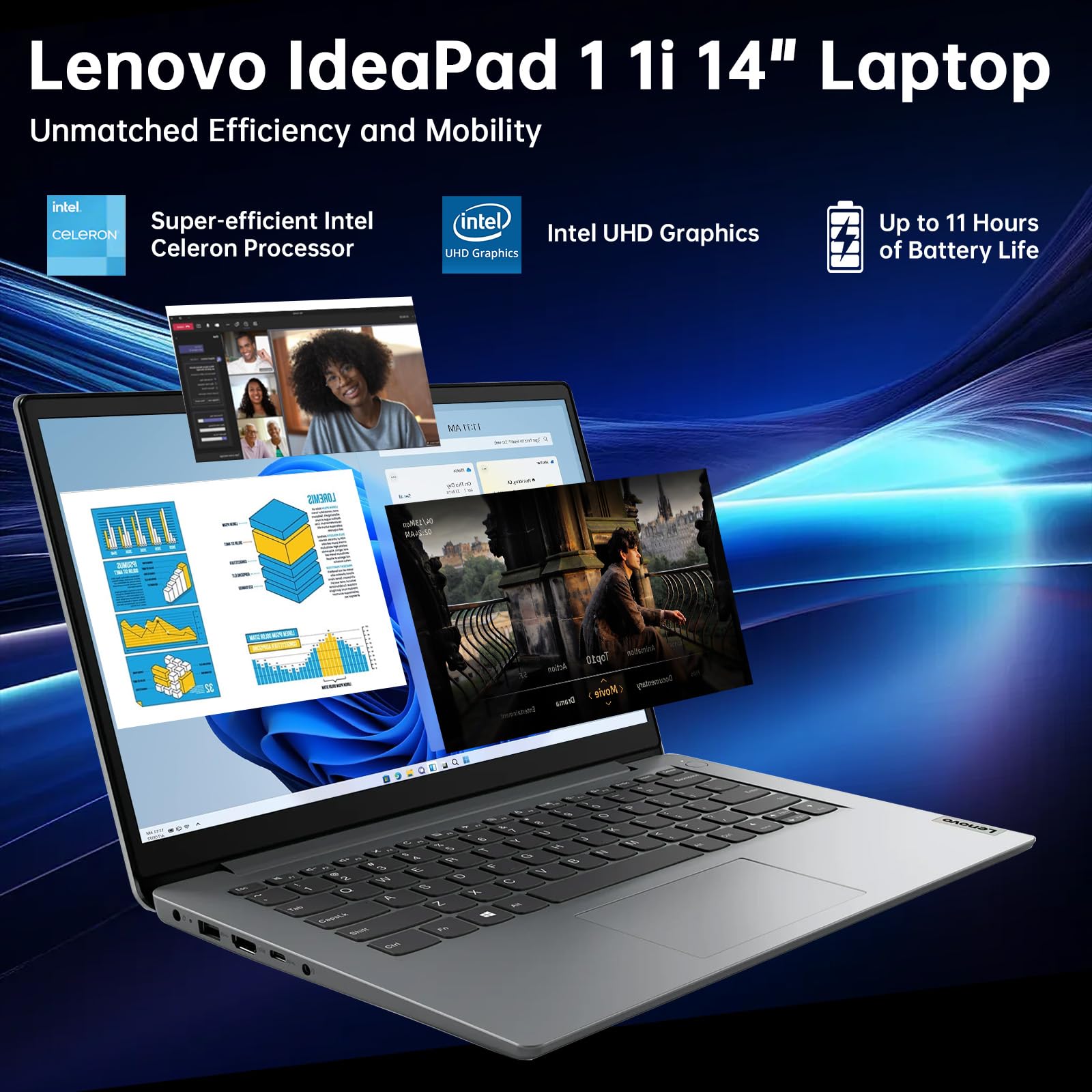 Amazon.com: Lenovo IdeaPad 1 1i 14